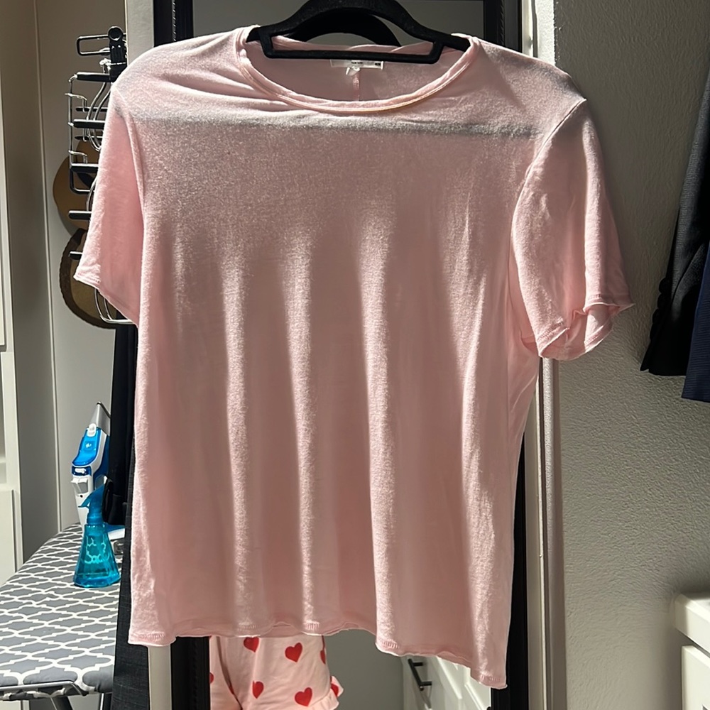 Rag &Bone linen blend shirt, pretty pink. Size M. Excellent condition